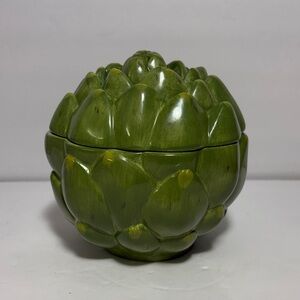 Artichoke Ceramic Container with lid